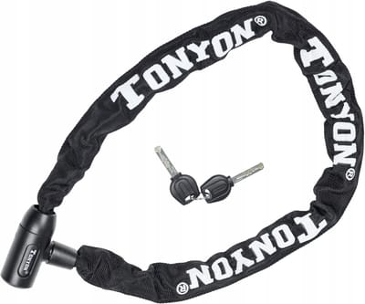 Tonyon TY759 Fietsketting 1200mm Zwart - Robuuste Fietsbeveiliging