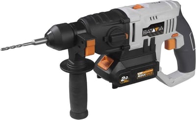 Batavia Accu 18V boorhamer SDS+ - Excl. Accu en Oplader - 2 versnellingen - Max boordiameter hout 20mm, steen 20mm en staal 10mm - Maxxpack