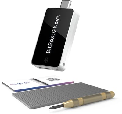 BitBox02 Nova Multi Edition - Polar White + SOLIDHODL