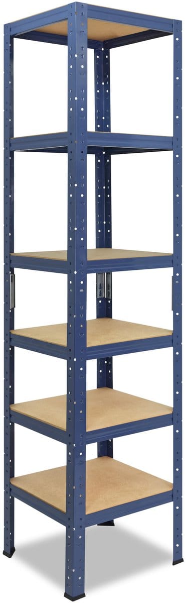 Shelfplaza HOME metalen stellingkast - 180x60x60 cm - blauw - 6 planken