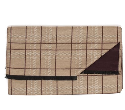 BISTIE Plaid double face viscose scarf Brown (TRSCHE195 - 400)