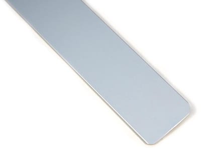 Eindbalk Keuken Werkblad - Zijbalk Hoekbalk - Keuken Afwerking - Zonder Schroefgaten - 65 cm - Zilver