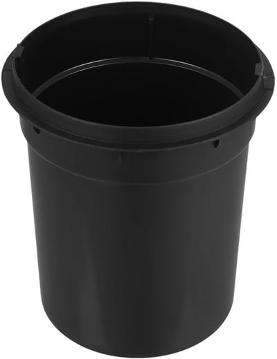 Dailygoods - VALICLUD Vervangende binnenemmer voor vuilnisemmer, robuuste vuilnisbak, inzetstuk zwart, voor slaapkamer, keuken en kantoor, herbruikbaar, gemakkelijk te reinigen, stabiele opbouw, voorkomt omvallen