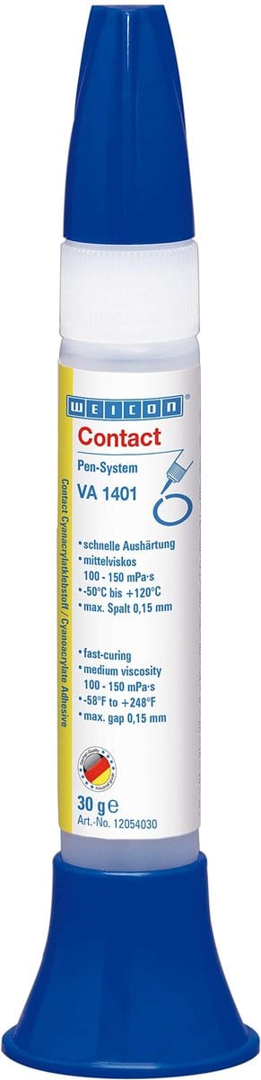 WEICON Contact VA 1401 – Cyanoacrylaatlijm 30 g – Voor rubber papier kunststof