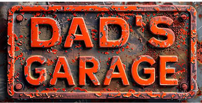 Signs-USA - Souvenir Kentekenplaat - metaal - Dads Garage - 15 x 30 cm