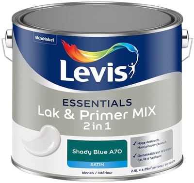 Levis - Essentials Lak & Primer Mix - Shady Blue A70 - Mengverf - 2,5 L