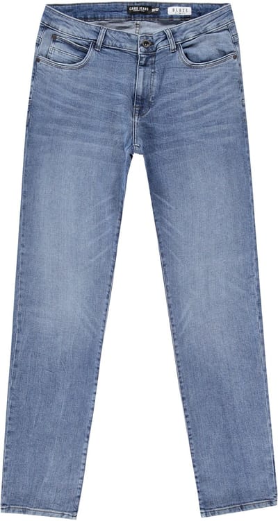 Cars blauwe heren jeans   Stonewash wassing   Slim Fit   5-Pocket zakken   Knoop- en ritssluiting   Regular waist Blauw 32/32