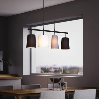 BRILONER SHADES - Hanglamp - 4 lichts- E27 Fittingen - pendellamp - IP20 - 74 x 120 cm