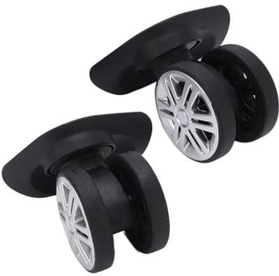 Dailygoods- Kofferwielen Duurzaam - A19 Dubbele Wielen - Reservewielen - Reparatiekofferonderdelen - 2 Stuks - Eenvoudig te Installeren - Bagagewielen