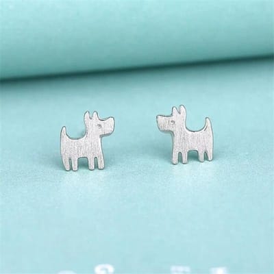Nieuwe Eenvoudige Mooie Populaire Hond 925 Sterling Zilver Sieraden Populaire Lieve Dierlijke Prachtige Cadeau Oorbellen Se951 blue
