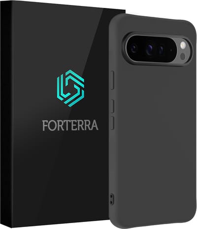 Hoesje Geschikt voor Google Pixel 9 Pro - Sterk & Shockproof - Siliconen Case - Hoes Cover - Zwart