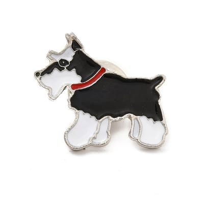 Pin hond schnauzer huisdier, kledingspeld, broche, sierpin