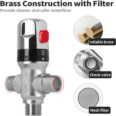 Thermostatische Mengkraan 3/4 NPT met Constante Temperatuurregeling voor Badkamer en Douche