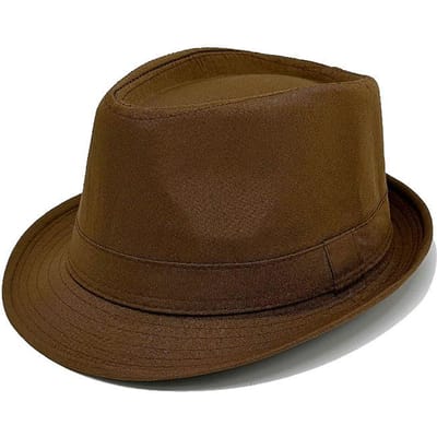 Panama Effen Kleur Topper Jazzhoed Zonnehoed Mannen Vrouwen Stel Stel Brits Zonnehoed 56-58cm brown