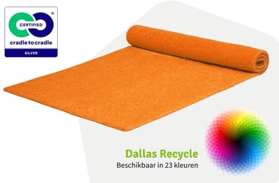 GJ Floors - Basic loper Dallas Recycle | Oranje - Breedte x Lengte: 1 meter / 3 meter