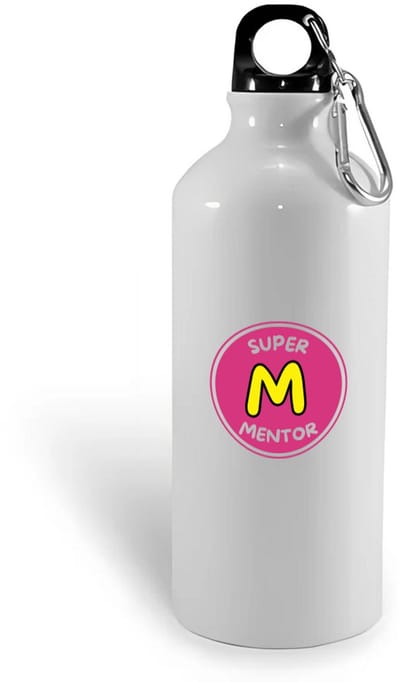 Hacebo® - Super mentor waterfles - Mentor - een mentor - school - verjaardagscadeau - afscheidscadeau - kado - gift - geschenk - water fles - 400ML