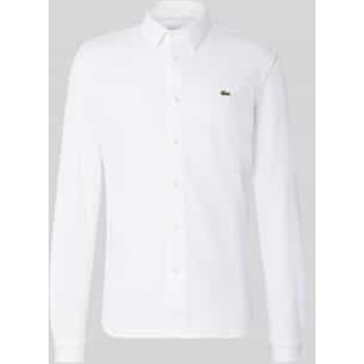 slim fit vrijetijdsoverhemd van puur katoen