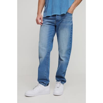 Essential Straight Leg Jeans | Mid Blue | Size 44R