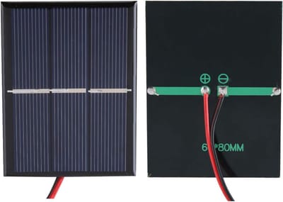 Mini Zonnepanelen - Draagbaar Paneel - Energie Opwekken - Hoge Conversie - 2 Stuks - Zwart