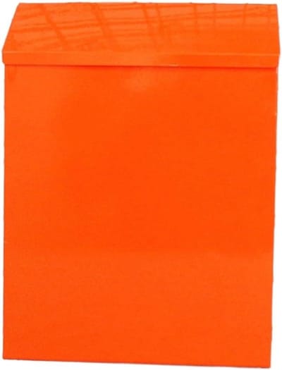 Brievenbus Buiten - Postbus Wandmontage - Post Veilig Ontvangen - Met Ingebouwd Slot - 30x23x6 cm - Oranje