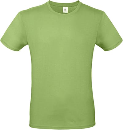2-Pack herenshirt '150' met ronde hals B&C Collectie Pistachio maat XS
