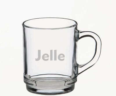Theeglas met naam gegraveerd - theekop - persoonlijk en uniek cadeau - feest-verjaardag kado - moederdag - drinkglas met naam