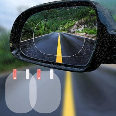 *** Autospiegel sticker - All weather - All season - Coating - Condens - Seizoen proof - Veiligheid - van Heble® ***