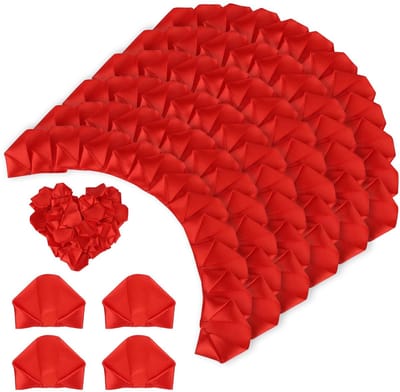 aladdien - Kunstmatige Rozenblaadjes - Lintrozenblaadjes - Perfect voor Bruiloften - Rood - Bloemsierkunst - 100 Stuks - Decoratie voor Verjaardagen...