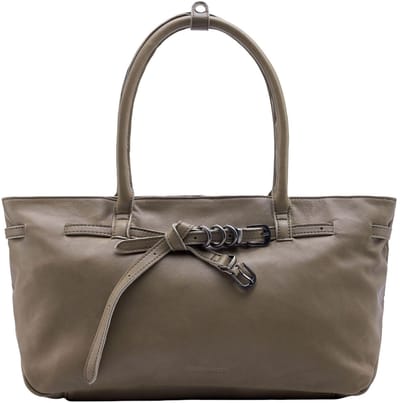 FREDsBRUDER Leren schoudertas Belted With Love Shoulder Bag Grey Khaki bruine