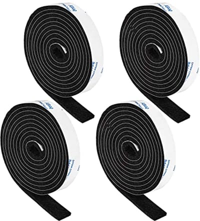 Zelfklevende Viltstrips - 4 Rollen van 1/2 x 152 cm - Zwarte Meubelbescherming
