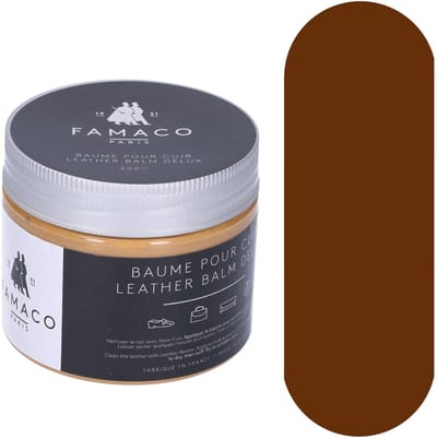 Famaco Leather Balm Care Cream - Lederen Meubelcreme - 322 Medium Brown / Marron Moyen - 250ml