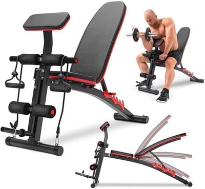 Zylo® Bench Fitness - Halterbank - Bench Press - ‎152 x 52 x 110 cm - Zwart