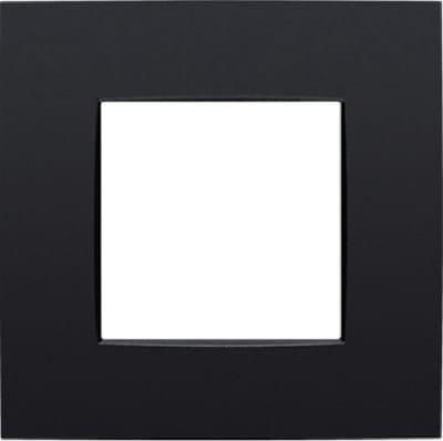 Enkelvoudige afdekplaat Niko Intense matt black - 130-76100