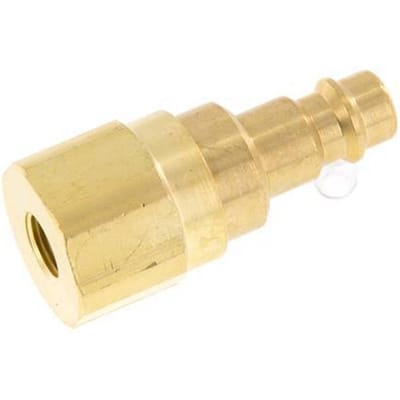 Messing DN 7.2 (Euro) Luchtkoppeling Insteeknippel G 1/8 inch Binnendraad met Terugslagklep - CLP7-F-B-CV-018