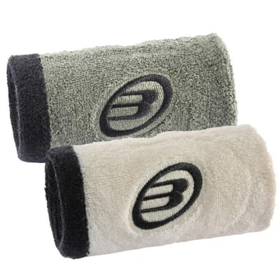 Bullpadel zweetbanden zweetbandjes Premier Padel Kaki/Ecru