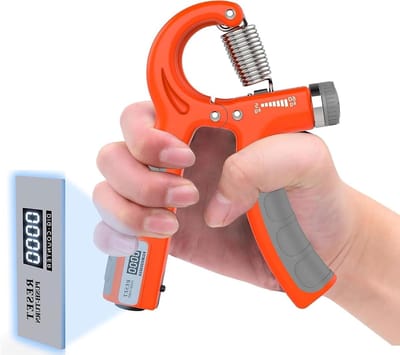 Hand Gripversterker - Kracht Trainer - Onderarm Training - Instelbare Weerstand - 5-60kg - Oranje
