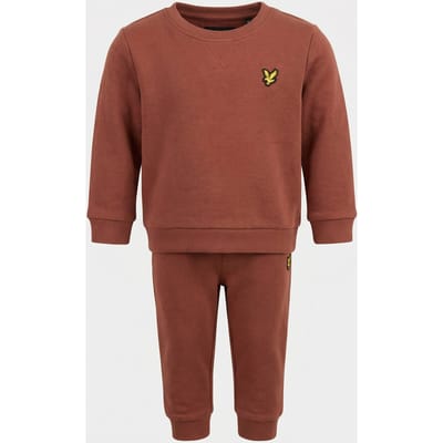 Lyle & Scott Crew Neck & Jogger Set Brick Größe: 18-24 | Sportbekleidung Outlet | Unisex