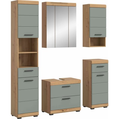 Scout badkamercombinatie salie MDF TZ Artisan eiken NB - 37x164x191cm