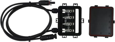 Solar Kabeldoos - PV Connector - Zonne-energie Installatie - IP65 Weerbestendig - 180-300W - Zwart
