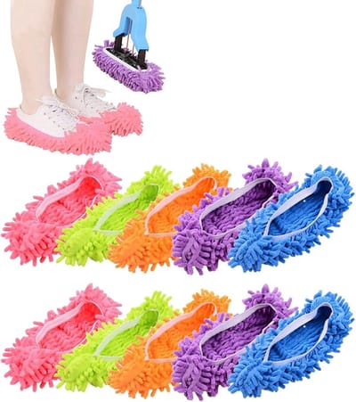 Overschoenen - 5 Paar - Dweil Schoen - Schoenovertrek - Schoenbeschermers - Dweilen - Schoonmaken - Dweilset - Herbruikbare - Voor Huis, Kantoor, Badkamer, Keuken