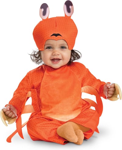 DISNEY - THE LITTLE MERMAID LIVE ACTION, Sebastian Classic kostuum Zuigeling, Maat (12-18 mths)
