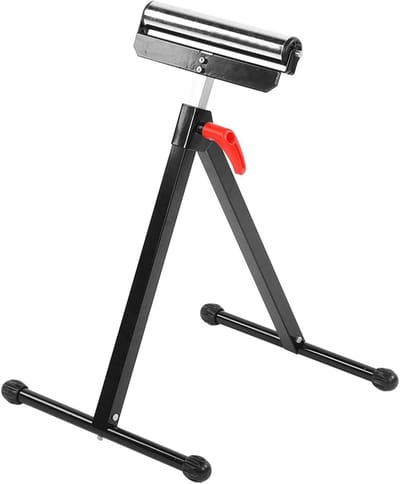 Rolstandaard Gereedschap - Zaagsteun Houtbewerking - Ondersteunen Zaagbank - Verchroomd Staal - 70x56cm - Zilver