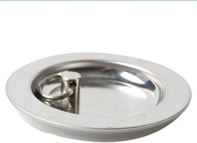 Gootsteenstop RVS - Afvoerstop Keuken - Water Ophouden - Geurvrije Siliconen - 78-85 mm - Zilver