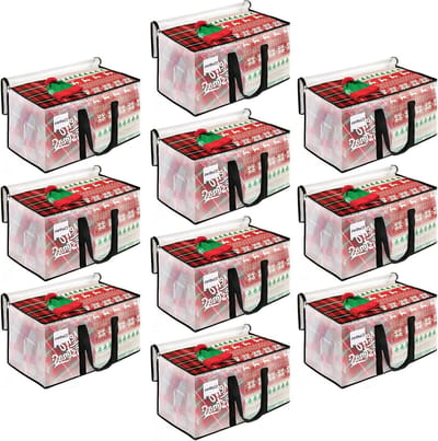 Verhuistassen Opbergzakken - Opbergtassen Zwaar - Verhuizen Opslag - Versterkte Handgrepen - 76 Liter Capaciteit - Transparant