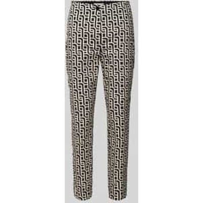 Slim fit stoffen broek met verkort model