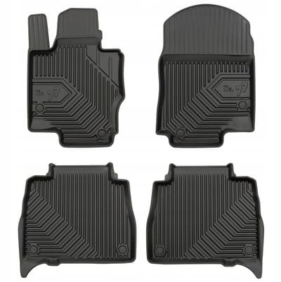 Frogum No.77 Luxe Rubberen Automatten Set - Geschikt voor MERCEDES GLE (W167) Vanaf 2019 - 4-delig - Perfecte Pasvorm - Geurloos TPE - 4 cm Hoge Rand - Zwart