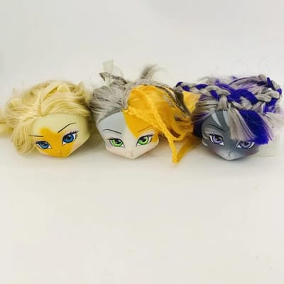 3/4 Pièces Têtes de Rechange Chatons de Défilé Modèle pour Enfants Bricolage Poupées 1/6 Jouets Tête de Chat Chaton beige