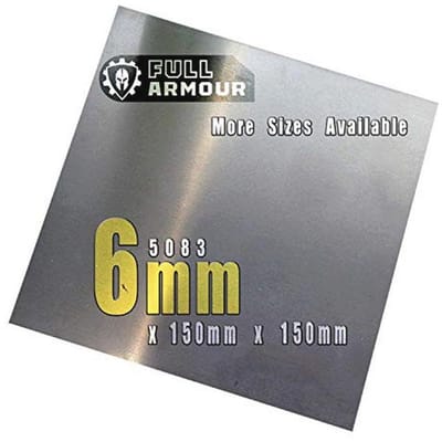 6mm Aluminium Plaat 5083 - Hoogwaardige Marine Grade Legering 150mm x 150mm