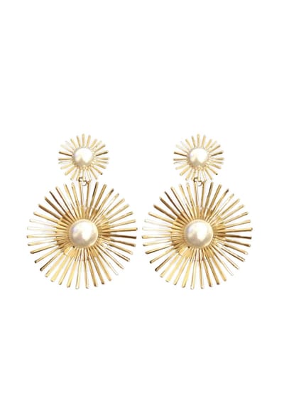 Margot Bardot Freya Pearl Oorbellen Gold
