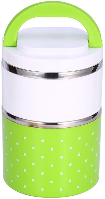 Dailygoody - Picnic Lunch Box - Isolerende Voedselcontainer - Handig en Draagbaar - Groen - Thermos Voedselopslag - Geschikt voor Lunch en Snacks - 94